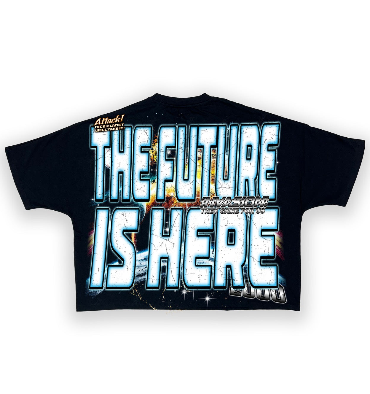 THE FUTURE IS HERE T-SHIRT - Black